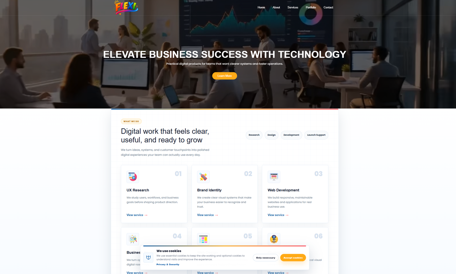 Screenshot of FLEXI